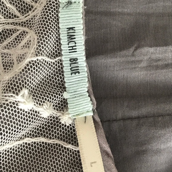 Kimchi Blue (Anthropologie) grey and lace dress - Picture 3 of 3